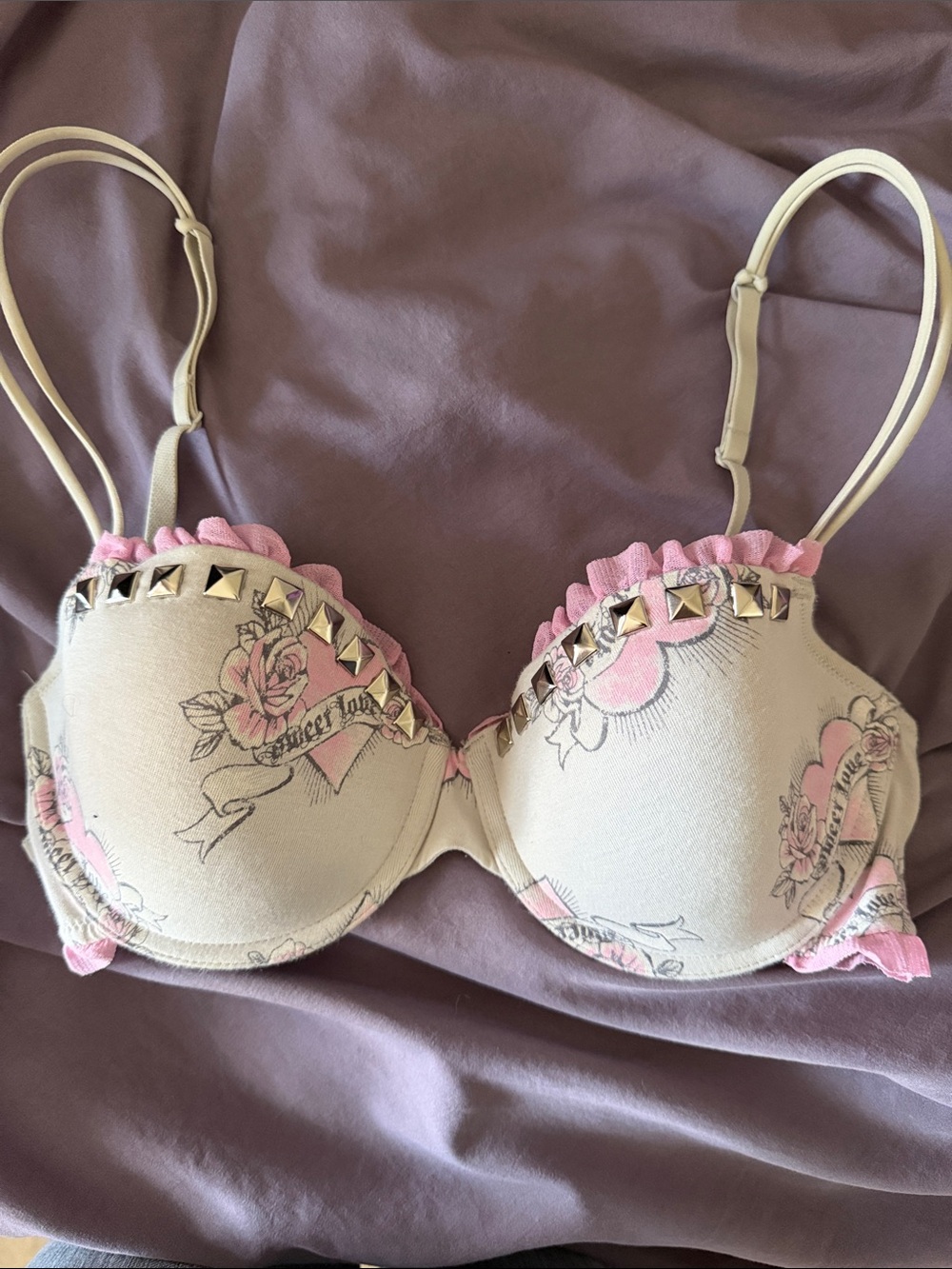 La SENZA y2k Bra + Silver Studs